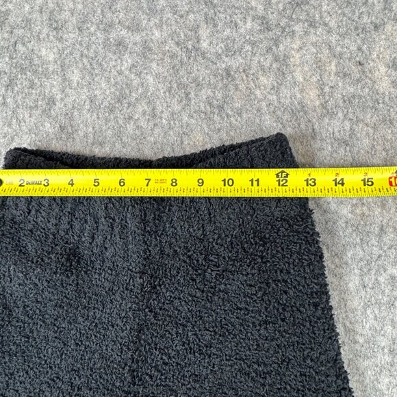 SKIMS Fuzzy Teddy Black Wide Leg Lounge Pants Size XXS/XS Stretch - Picture 4 of 12